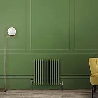 Milano Windsor Horizontal Traditional Column Radiator 3 Column 600mm x 605mm Fern Green