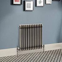 Milano Windsor Horizontal Traditional Column Radiator 3 Column 600mm x 605mm Raw Metal