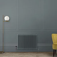 Milano Windsor Horizontal Traditional Column Radiator 3 Column 600mm x 785mm Slate Blue