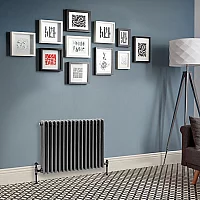 Milano Windsor Horizontal Traditional Column Radiator 3 Column 600mm x 785mm Pewter