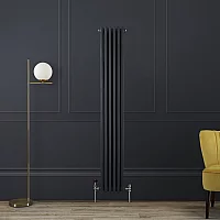 Milano Windsor Dark Charcoal Vertical Traditional Triple Column Radiator 1800mm x 290mm