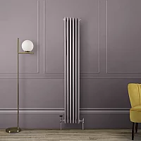 Milano Windsor Vertical Traditional Column Radiator 3 Column 1800mm x 290mm Dahlia Purple