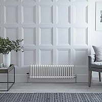 Milano Windsor Horizontal Traditional Column Radiator 2 Column 300mm x 1010mm White