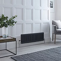 Milano Windsor Horizontal Traditional Column Radiator 2 Column 300mm x 1010mm Anthracite