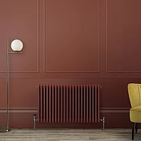 Milano Windsor Horizontal Traditional Column Radiator 2 Column 600mm x 1010mm Booth Red