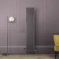 Milano Windsor Vertical Traditional Column Radiator 2 Column 1800mm x 380mm Dahlia Purple