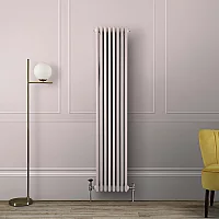 Milano Windsor Vertical Traditional Column Radiator 2 Column 1800mm x 380mm Rose Petal Pink
