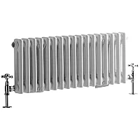 Milano Windsor Horizontal Traditional Column Radiator 2 Column 300mm x 785mm White
