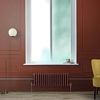 Milano Windsor Horizontal Traditional Column Radiator 2 Column 300mm x 785mm Booth Red