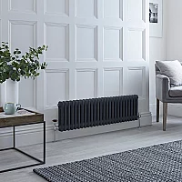 Milano Windsor Horizontal Traditional Column Radiator 2 Column 300mm x 1190mm Anthracite