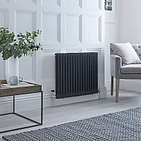 Milano Windsor Horizontal Traditional Column Radiator 2 Column 600mm x 785mm Anthracite