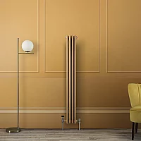Milano Windsor Vertical Traditional Column Radiator 2 Column 1500mm x 200mm Autumn Yellow