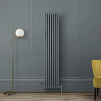 Milano Windsor Slate Blue Vertical Traditional Triple Column Radiator 1800mm x 380mm