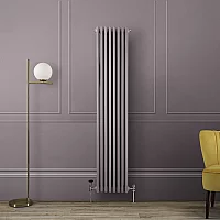 Milano Windsor Vertical Traditional Column Radiator 3 Column 1800mm x 380mm Dahlia Purple