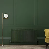 Milano Windsor Horizontal Traditional Column Radiator 2 Column 600mm x 1190mm Evergreen