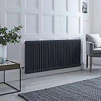 Milano Windsor Horizontal Traditional Column Radiator 2 Column 600mm x 1505mm Anthracite