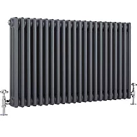 Milano Windsor Horizontal Traditional Column Radiator 3 Column 600mm x 1010mm Anthracite