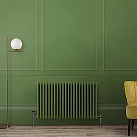 Milano Windsor Horizontal Traditional Column Radiator 3 Column 600mm x 1010mm Fern Green