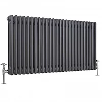 Milano Windsor Horizontal Traditional Column Radiator 3 Column 600mm x 1190mm Anthracite