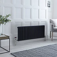 Milano Windsor Horizontal Traditional Column Radiator 3 Column 600mm x 1415mm Anthracite