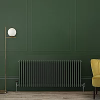 Milano Windsor Horizontal Traditional Column Radiator 3 Column 600mm x 1415mm Evergreen