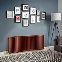 Milano Windsor Horizontal Traditional Column Radiator 3 Column 600mm x 1595mm Metallic Copper