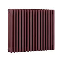 Milano Windsor Horizontal Traditional Column Radiator 4 Column 600mm x 785mm Booth Red