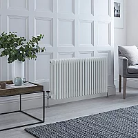 Milano Windsor Horizontal Traditional Column Radiator 4 Column 600mm x 1595mm White