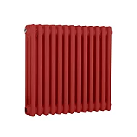 Milano Windsor Horizontal Traditional Column Radiator 3 Column 500mm x 605mm Siamese Red