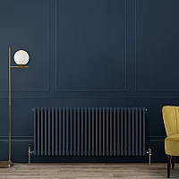 Milano Windsor Horizontal Traditional Column Radiator 3 Column 500mm x 1415mm Regal Blue