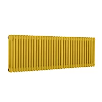 Milano Windsor Horizontal Traditional Column Radiator 3 Column 500mm x 1595mm Dandelion Yellow