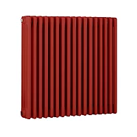 Milano Windsor Horizontal Traditional Column Radiator 4 Column 750mm x 785mm Siamese Red