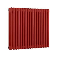Milano Windsor Horizontal Traditional Column Radiator 3 Column 750mm x 785mm Siamese Red