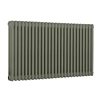 Milano Windsor Horizontal Traditional Column Radiator 3 Column 750mm x 1190mm Sage Leaf Green