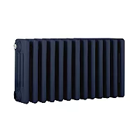 Milano Windsor Horizontal Traditional Column Radiator 4 Column 300mm x 605mm Deep Sea Blue