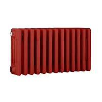 Milano Windsor Horizontal Traditional Column Radiator 4 Column 300mm x 605mm Siamese Red