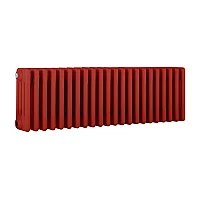 Milano Windsor Horizontal Traditional Column Radiator 4 Column 300mm x 1010mm Siamese Red