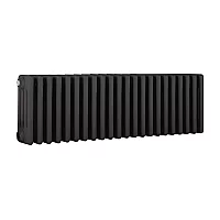 Milano Windsor Horizontal Traditional Column Radiator 4 Column 300mm x 1010mm Carbon Grey
