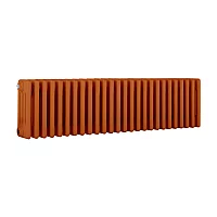 Milano Windsor Horizontal Traditional Column Radiator 4 Column 300mm x 1190mm Sunset Orange