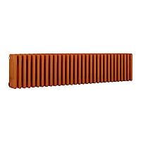 Milano Windsor Horizontal Traditional Column Radiator 4 Column 300mm x 1415mm Sunset Orange