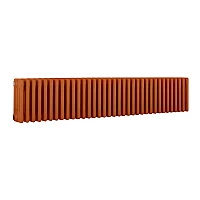 Milano Windsor Horizontal Traditional Column Radiator 4 Column 300mm x 1595mm Sunset Orange