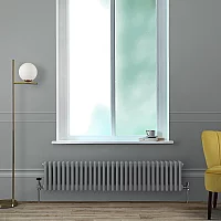 Milano Windsor Horizontal Traditional Column Radiator 3 Column 300mm x 1415mm Shale