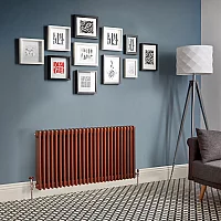 Milano Windsor Horizontal Traditional Column Radiator 3 Column 750mm x 1190mm Metallic Copper