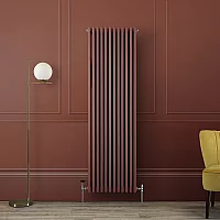 Milano Windsor Vertical Traditional Column Radiator 2 Column 1800mm x 560mm Booth Red