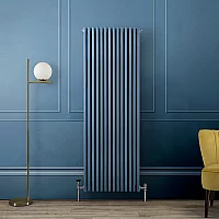 Milano Windsor Deep Sea Blue Vertical Traditional Triple Column Radiator 1800mm x 650mm