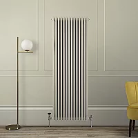 Milano Windsor Linen Vertical Traditional Triple Column Radiator 1800mm x 650mm