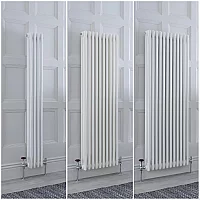 Milano Windsor Vertical Traditional Column Radiator 3 Column White