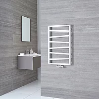 Terma ZigZag White Vertical Heated Towel Rail 835mm x 500mm