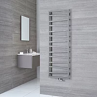 Terma ZigZag Silver Vertical Heated Towel Rail 1545mm x 500mm