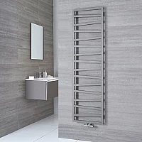Terma ZigZag Silver Vertical Heated Towel Rail 1780mm x 500mm